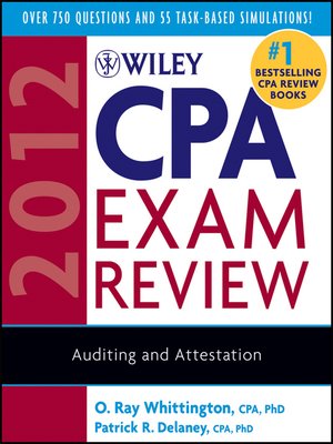 cover image of Wiley CPA Exam Review 2012, Auditing and Attestation